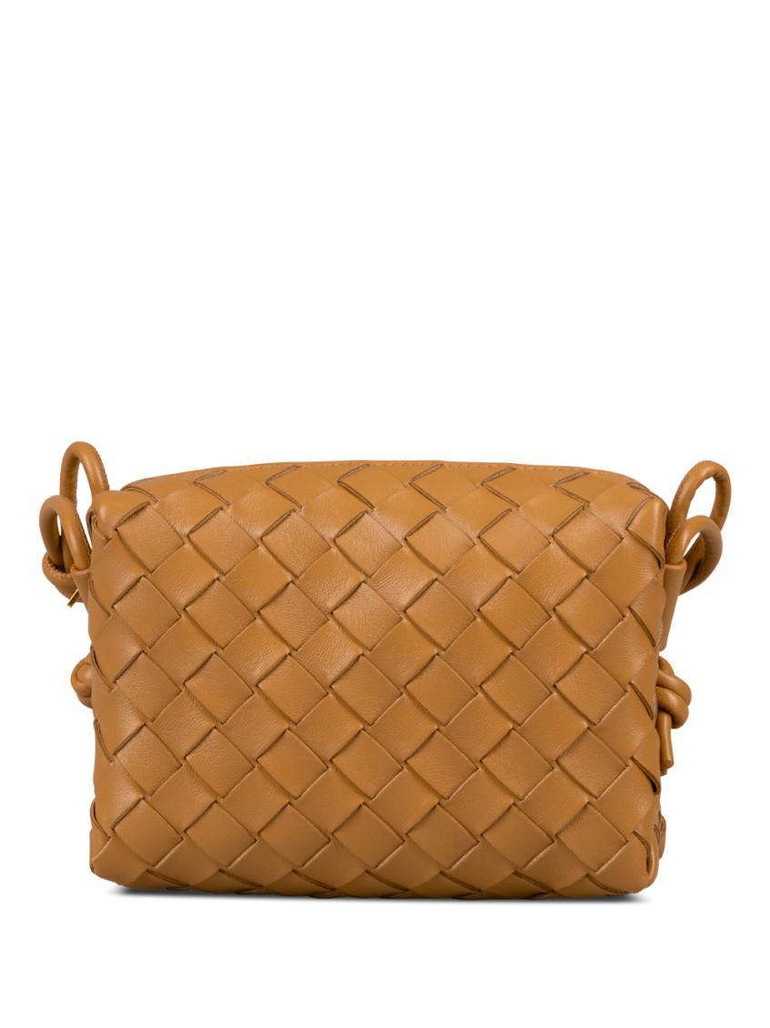 Mini Loop Leather Camera Bag In Nude & Neutrals Product Image