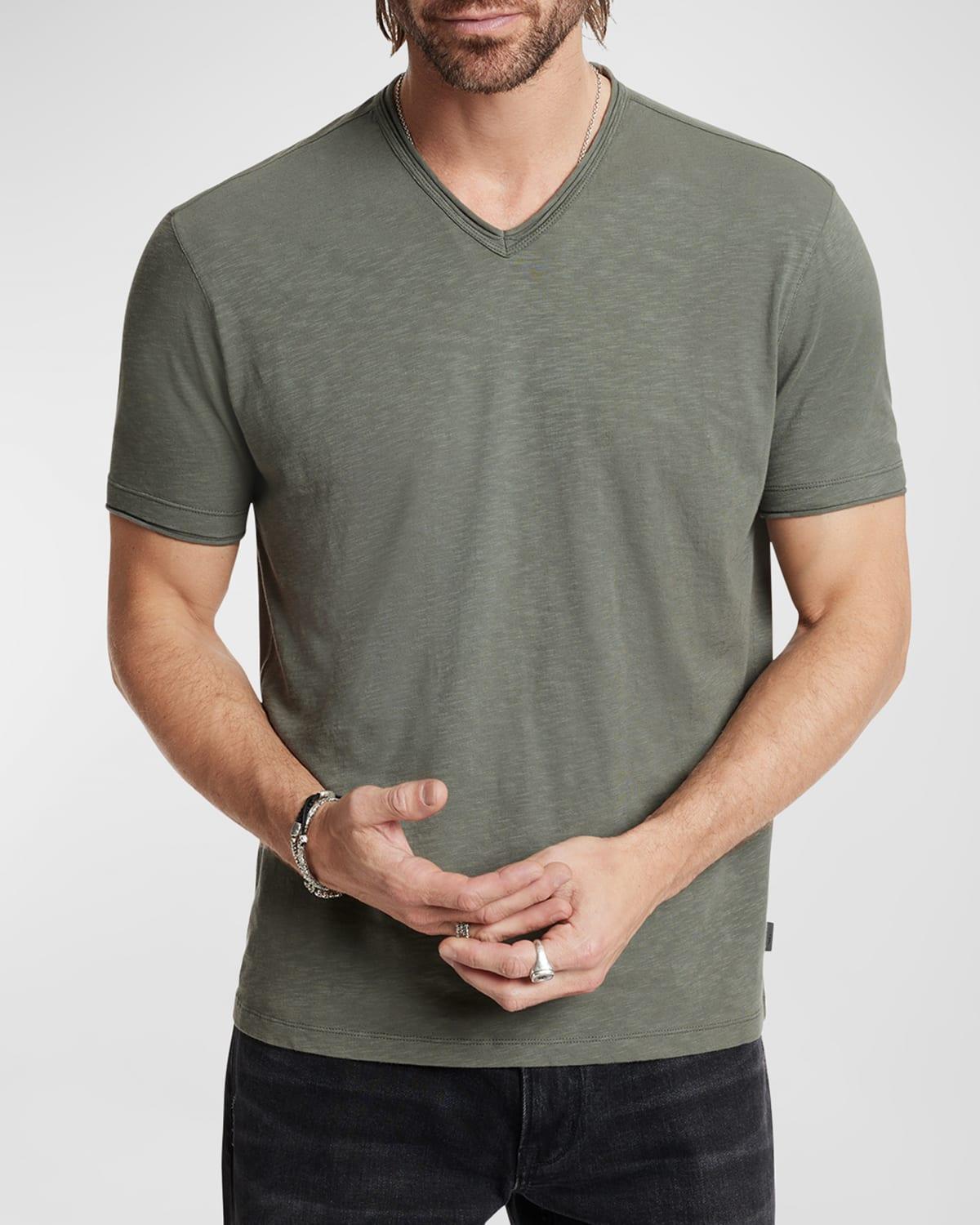 John Varvatos Miles Short Sleeve V Neck Tee Product Image