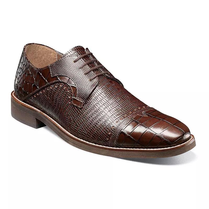 Stacy Adams Esposito Mens Leather Dress Shoes Brown Product Image