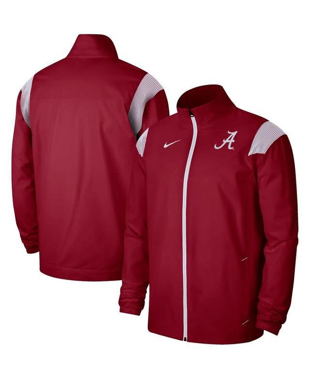 NIKE Crimson Alabama Crimson Tide Woven Full-zip Jacket Product Image