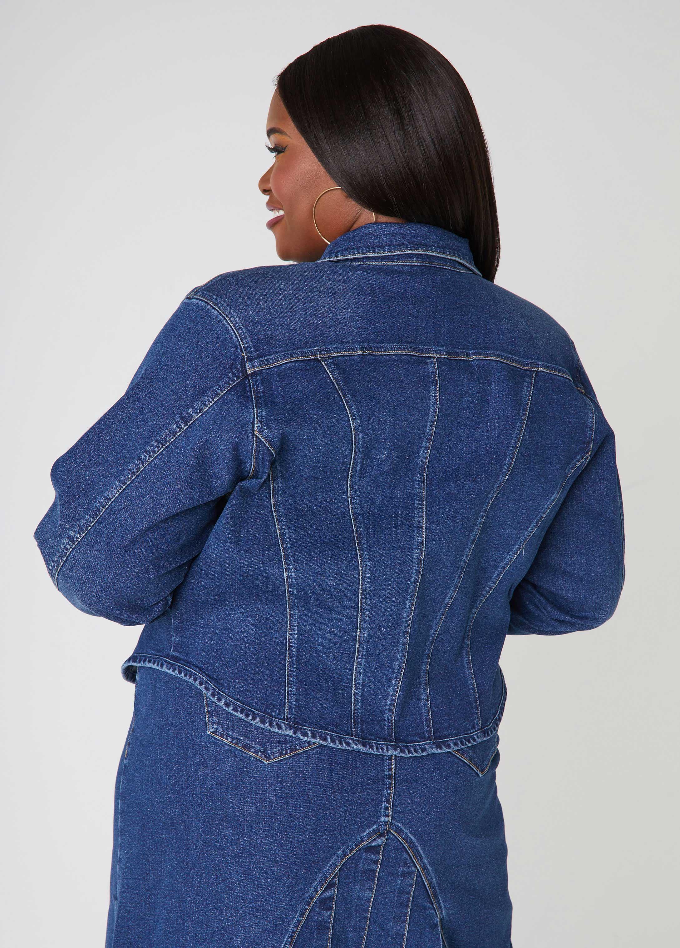 Seam Detailed Denim Jacket Product Image