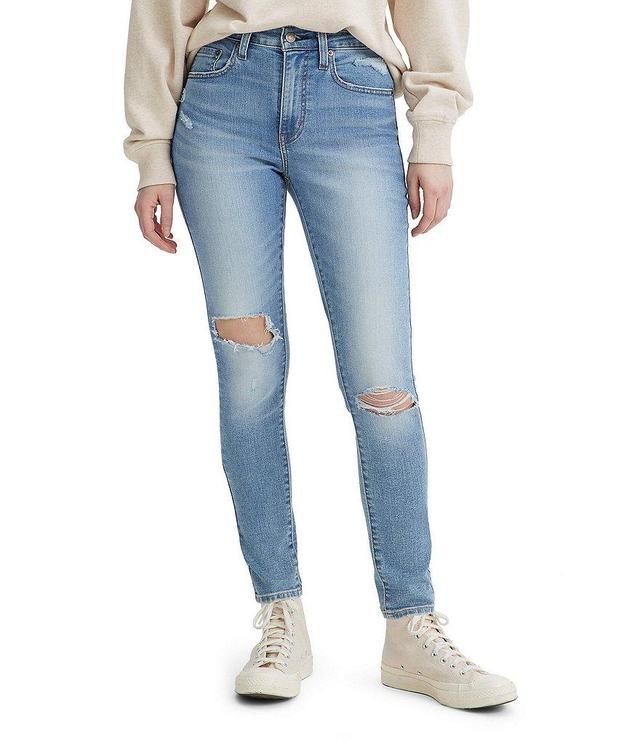 Levi's® 721 High Rise Destructed Skinny Jeans Product Image