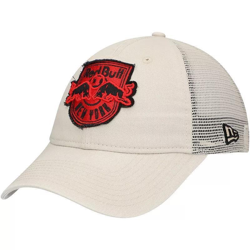 Mens New Era Tan New York Red Bulls Game Day 9TWENTY Adjustable Trucker Hat Product Image