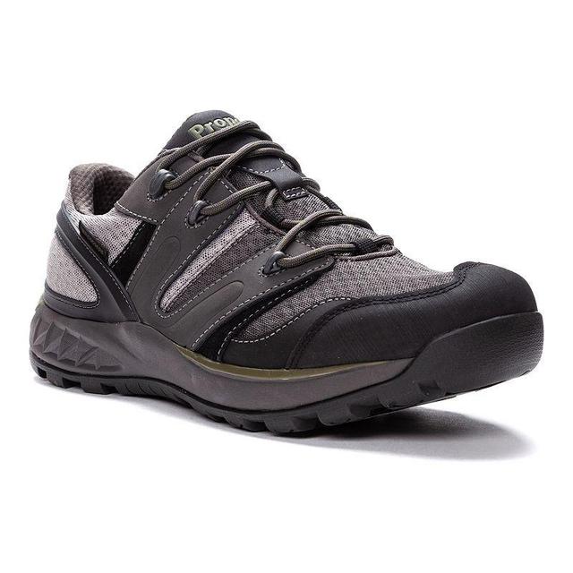 Propet Vercors Mens Waterproof Hiking Shoes Gray Green Product Image