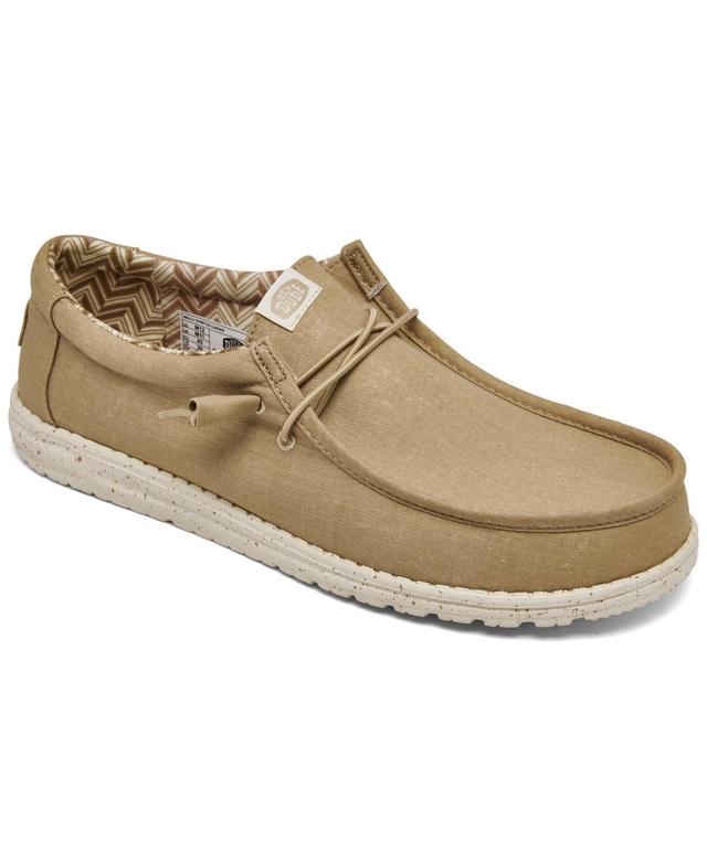 Hey Dude Mens Wally Canvas Casual Moccasin Sneakers from Finish Line Product Image