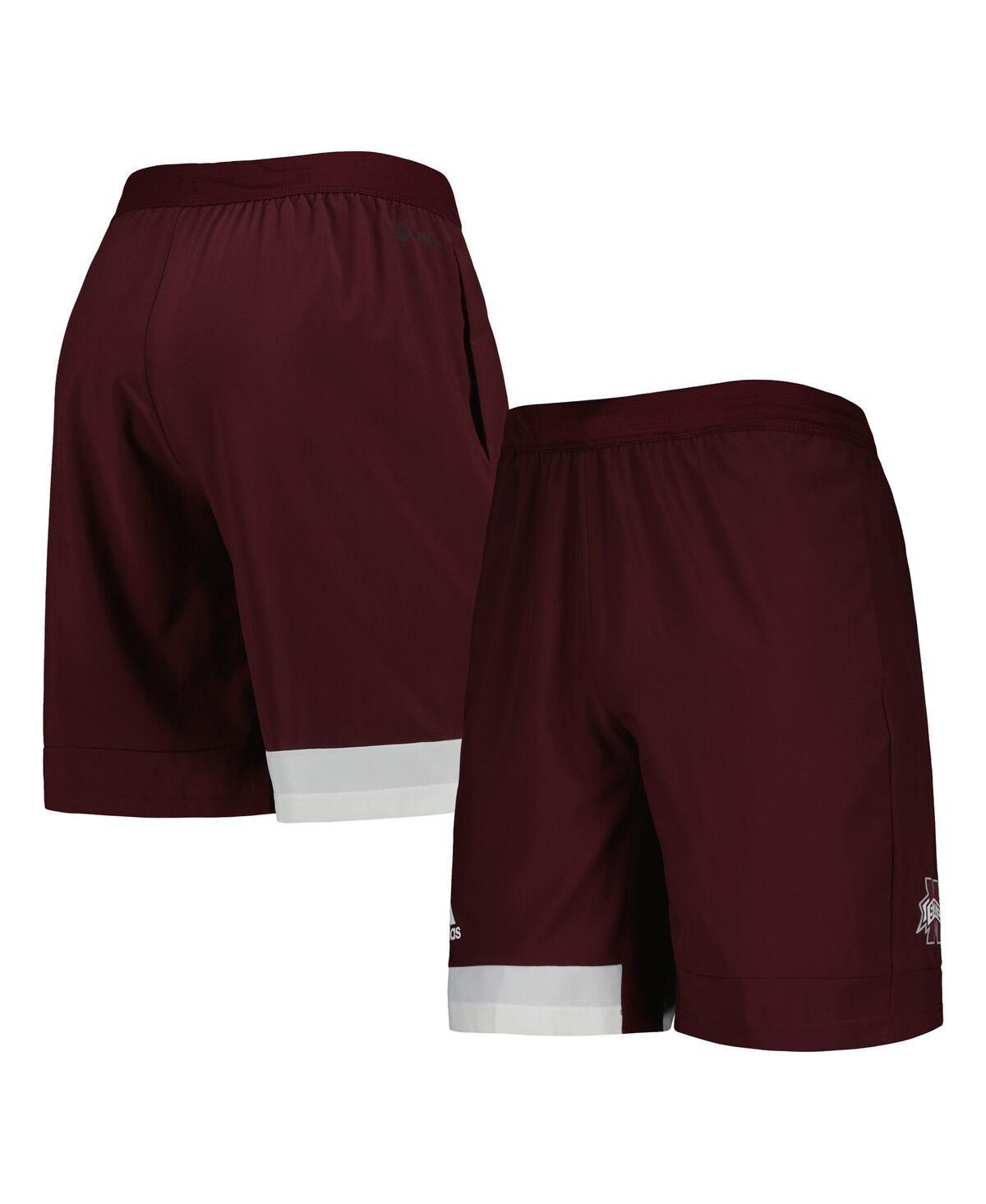 Mens adidas Maroon Mississippi State Bulldogs Training Shorts Product Image