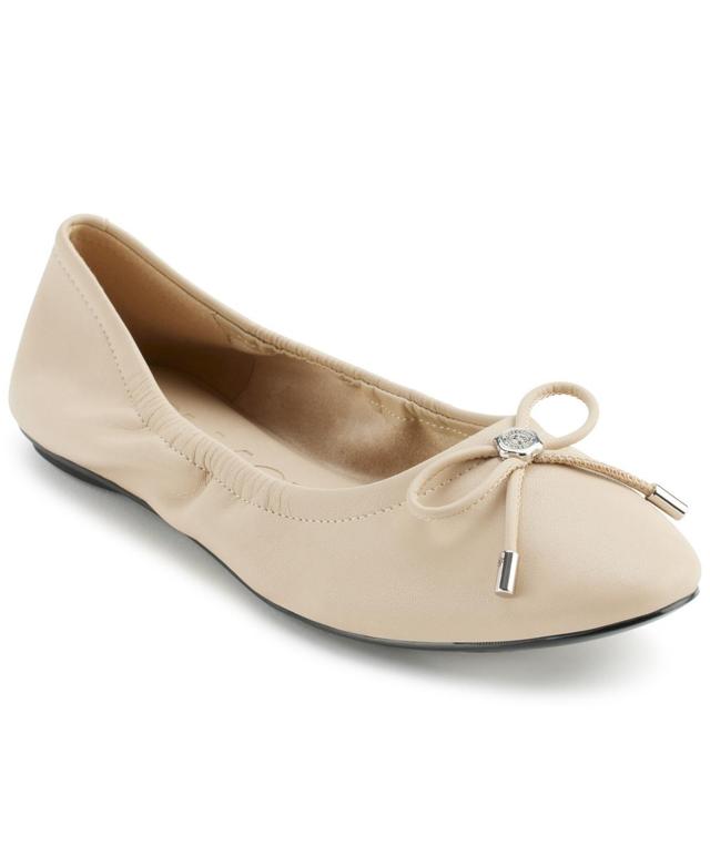 Karl Lagerfeld Paris Womens Velma Almond Toe Ballet Flats Product Image