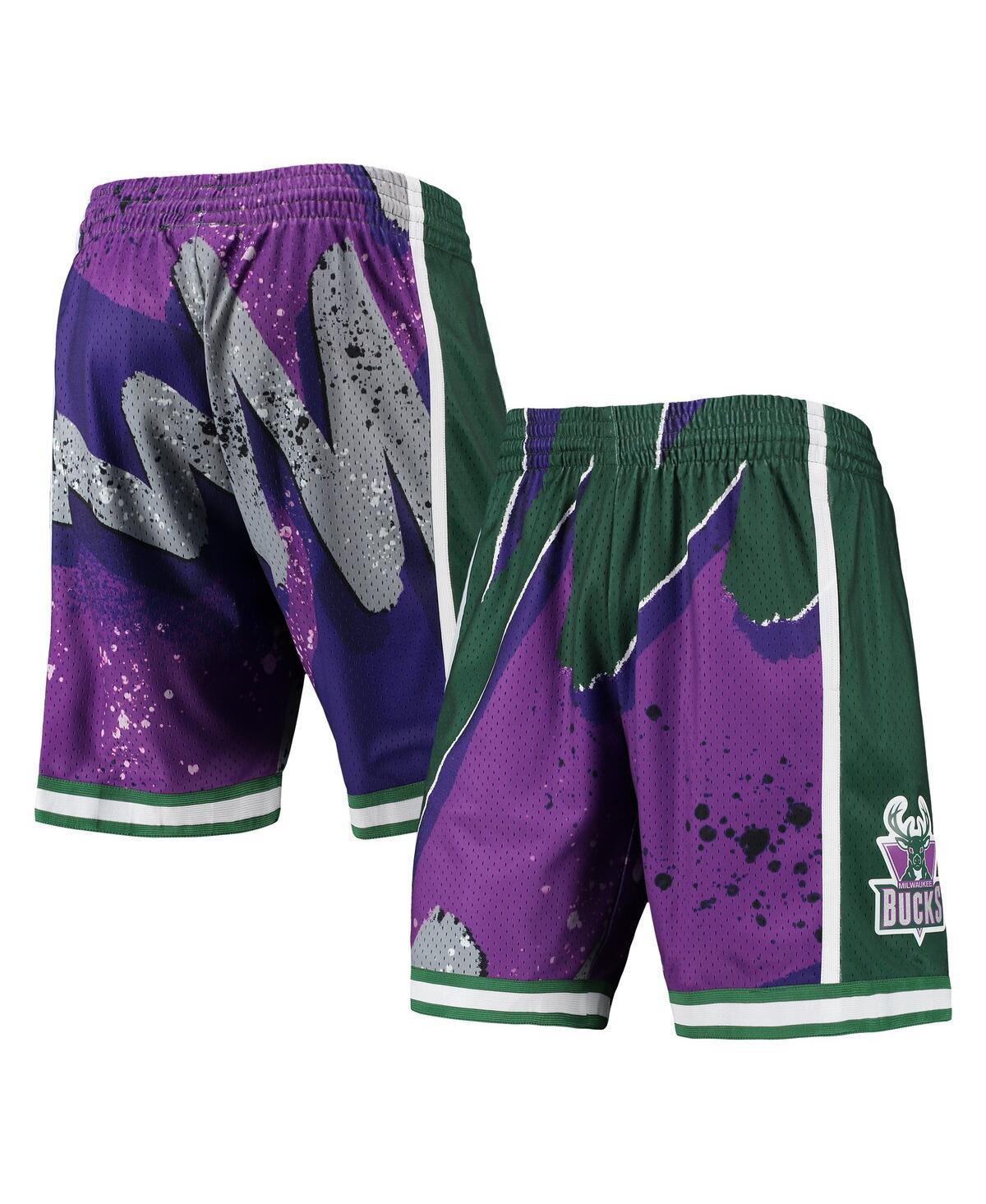 Mens Mitchell & Ness Milwaukee Bucks Hardwood Classics 2000 Hyper Hoops Swingman Shorts Product Image