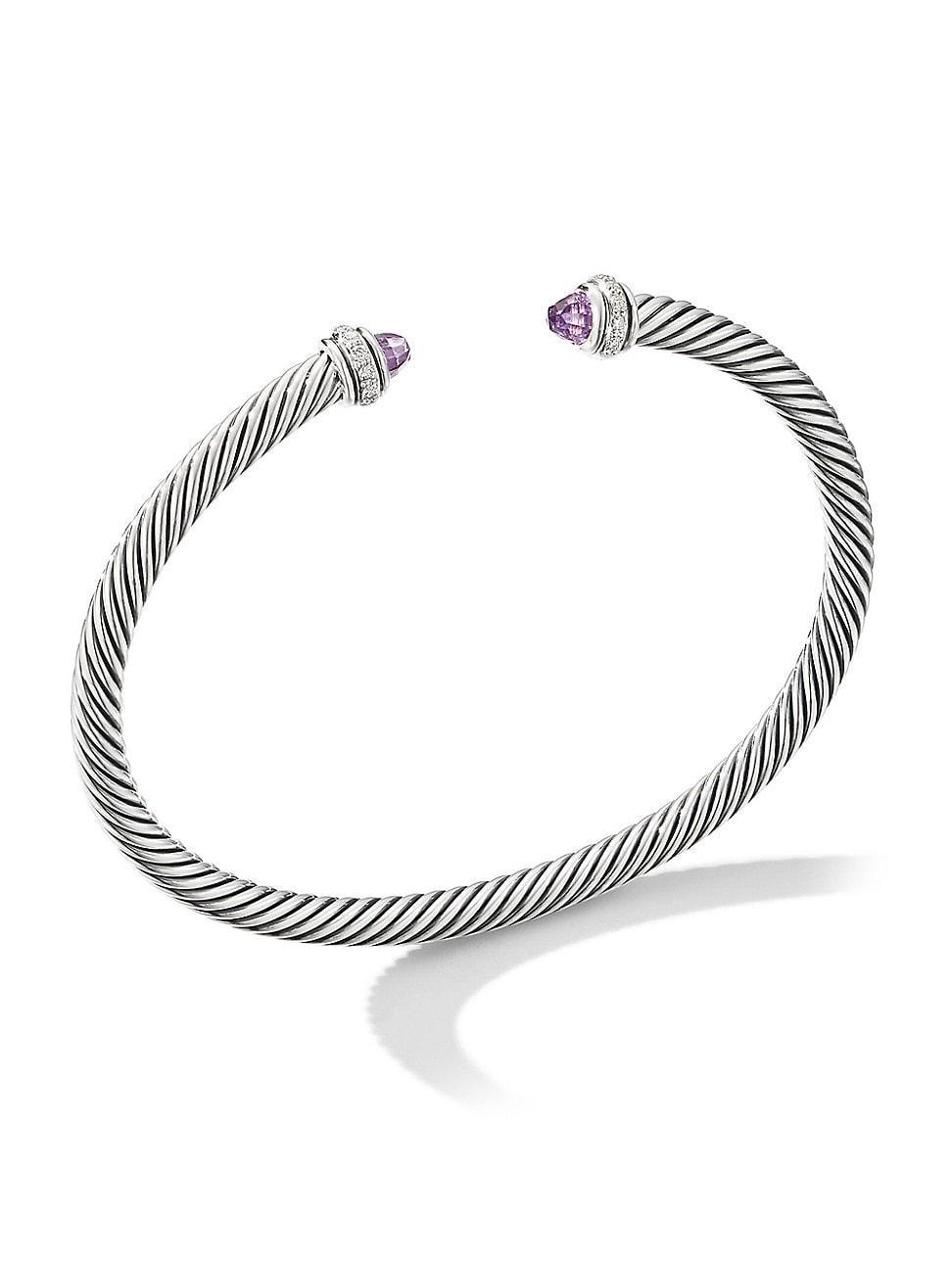 Womens Cable Classics Bracelet in Sterling Silver Product Image