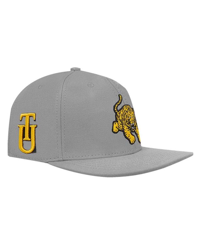 Mens Pro Standard Gray Tuskegee Golden Tigers Evergreen Mascot Snapback Hat Product Image