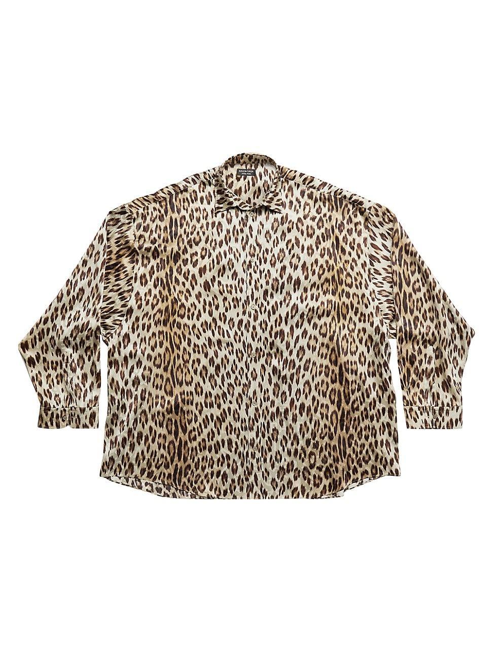 Womens Leopard Shirt Oversized product image