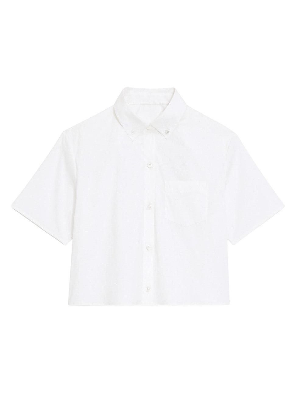 Womens Boxy Button-Down Shirt Product Image