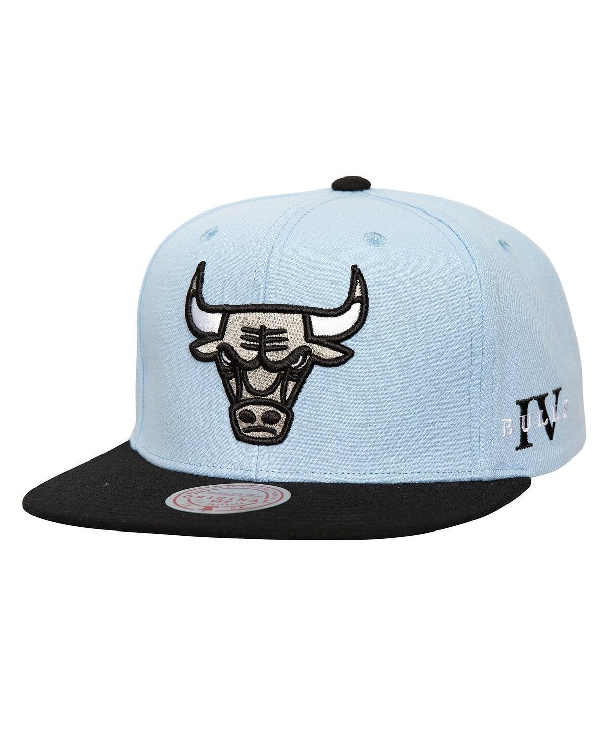 Mitchell & Ness Mens Light Blue Chicago Bulls Core Iv Snapback Hat - Light Blue, Black Product Image