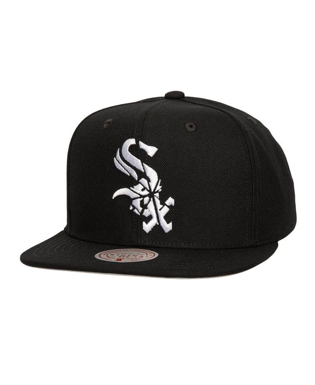 Mitchell & Ness Mens Black Chicago White Sox Shattered Snapback Hat Product Image