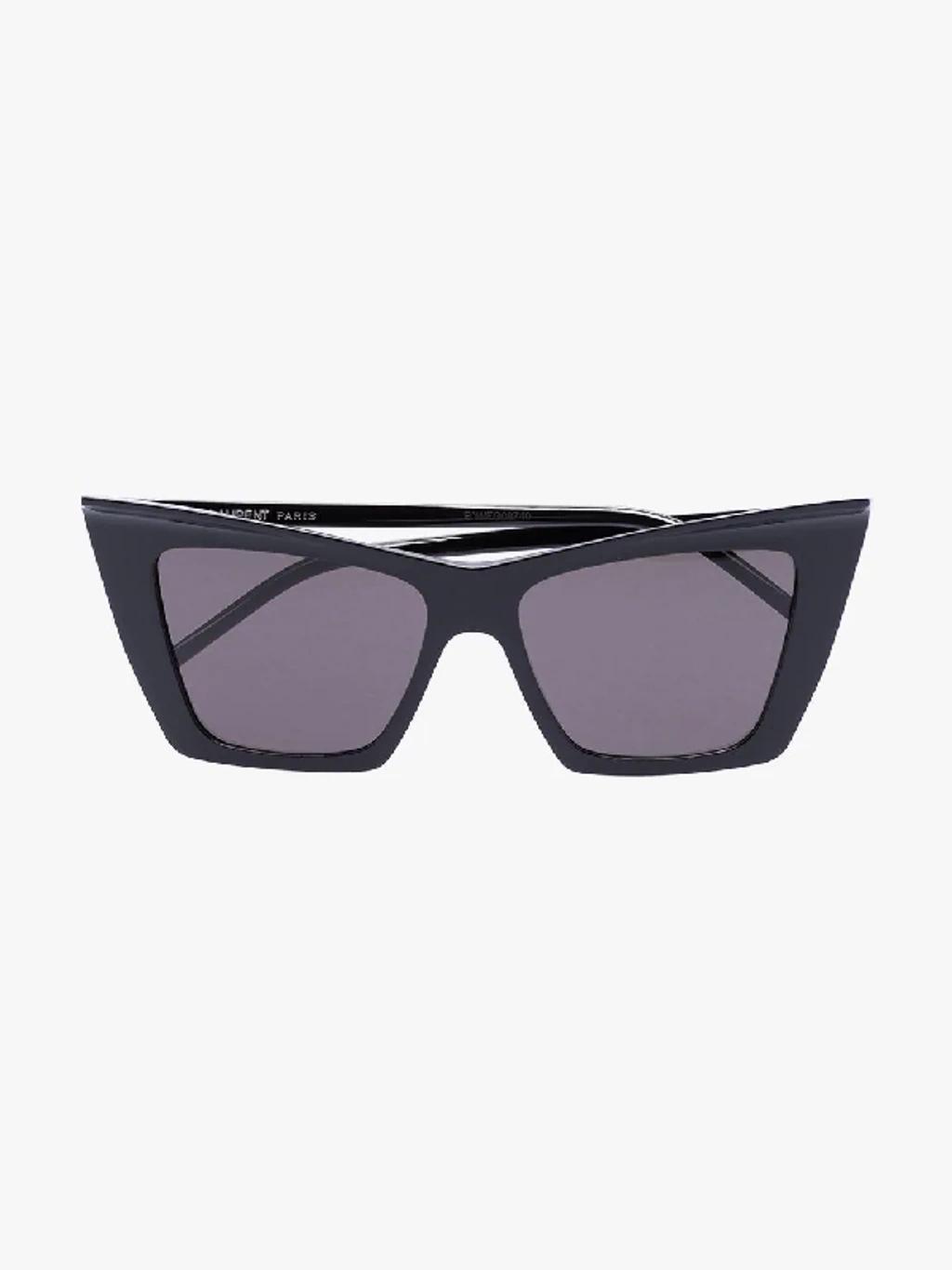 SAINT LAURENT Black 372 Sharp Cat Eye Sunglasses Product Image