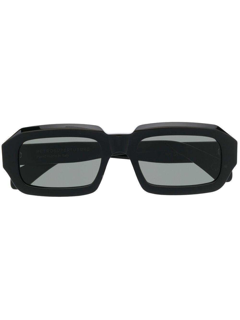 RETROSUPERFUTURE Logo-print Square-frame Sunglasses In Black Product Image