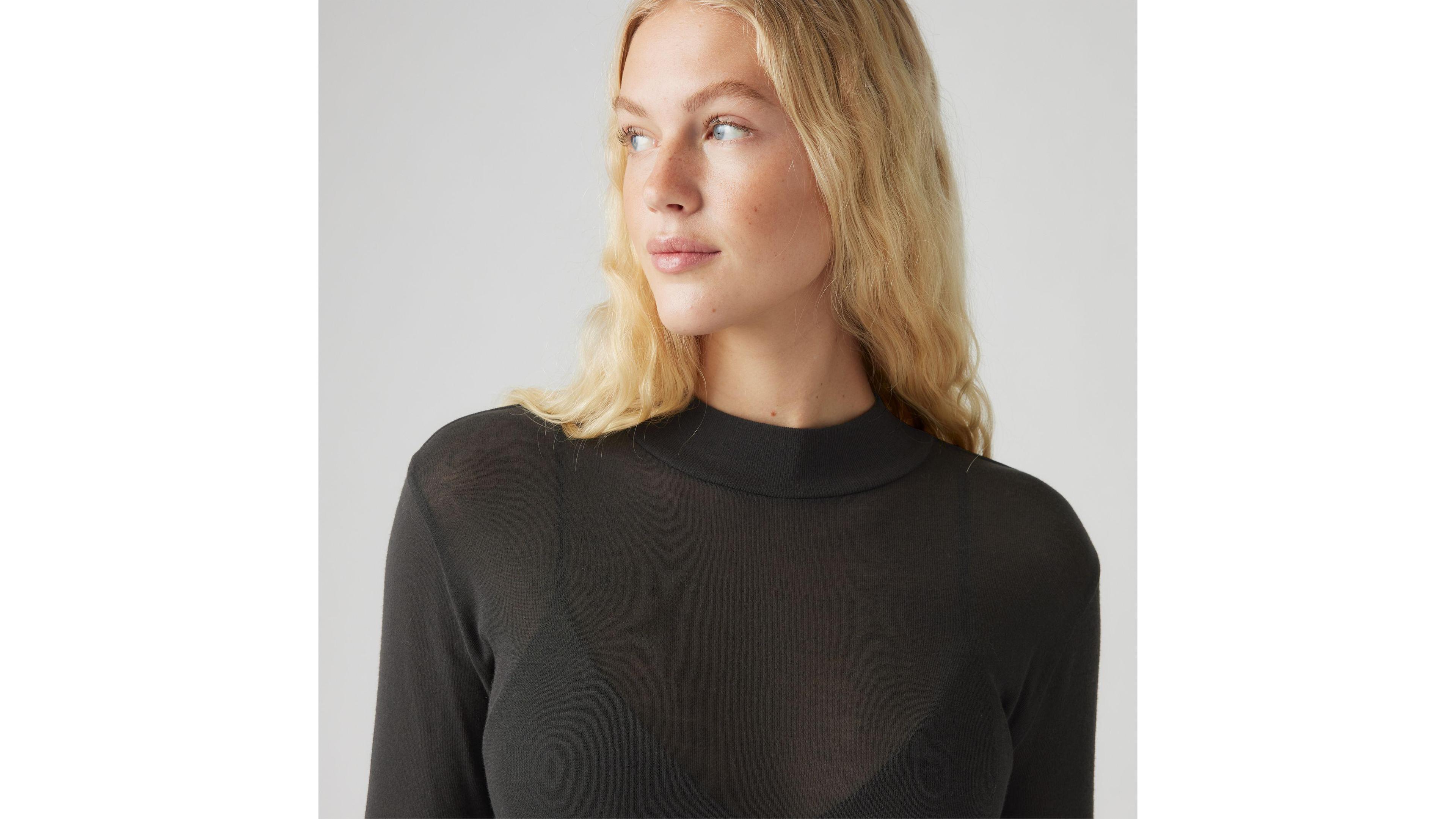 Juno Tissue Knit Long Sleeve T-Shirt Product Image