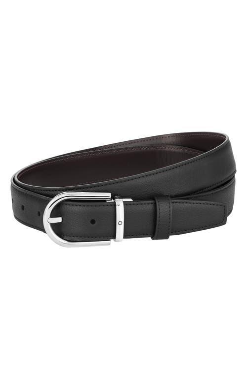 Mens Reversible Horseshoe Buckle Belt Product Image