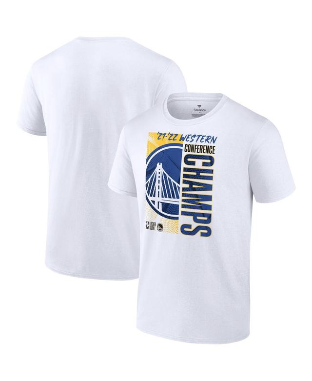 Mens Fanatics White Golden State Warriors 2022 Western Conference Champions Big and Tall Locker Room T-shirt Product Image