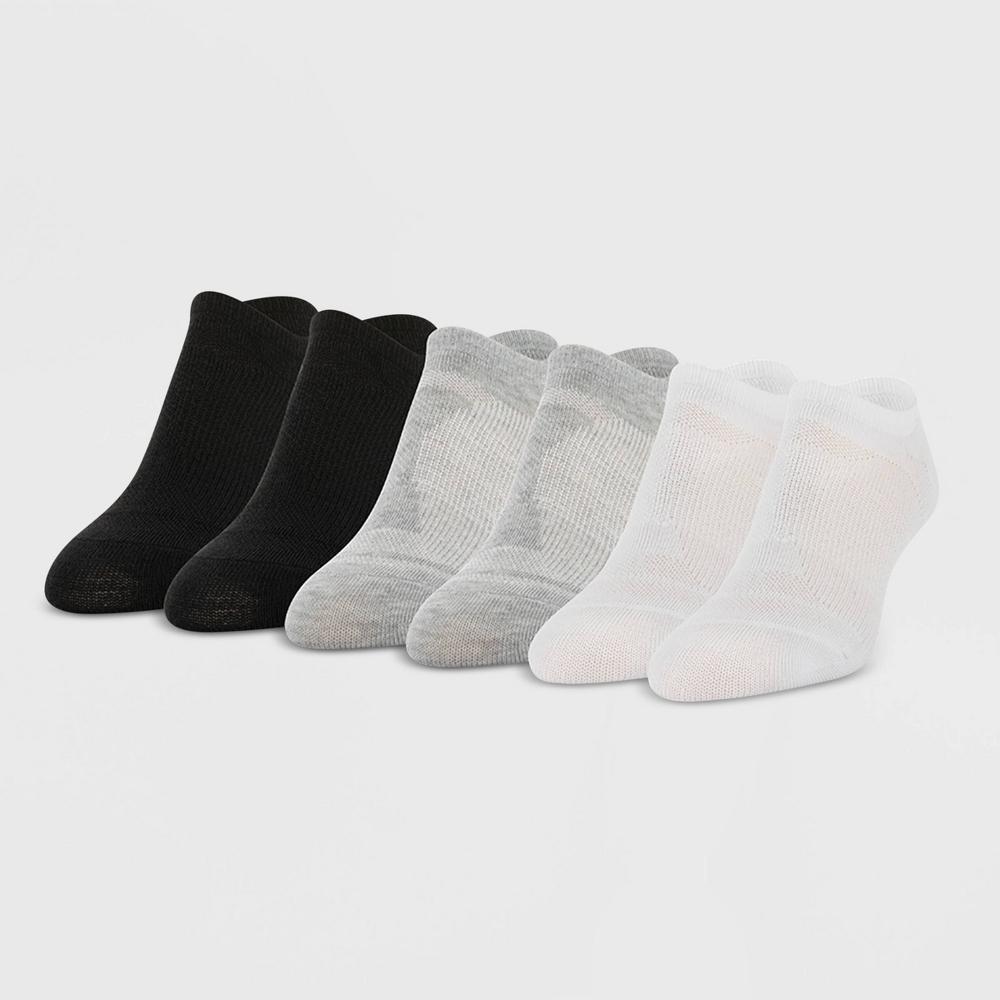 All Pro Womens Perfect Heel Forming Fit 6pk Liner Athletic Socks - WhiteBlack 4-10 Product Image