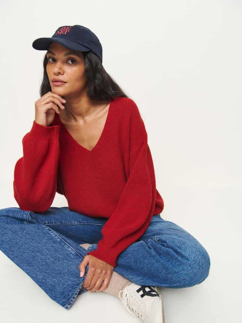 Ellery Cashmere Blend Oversized V-neck Sweater Product Image