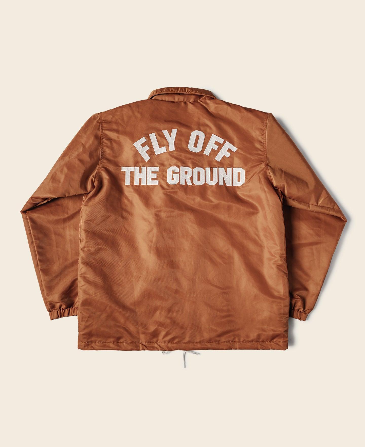 Logo-Appliqued Nylon Coach Jacket - Orange Product Image