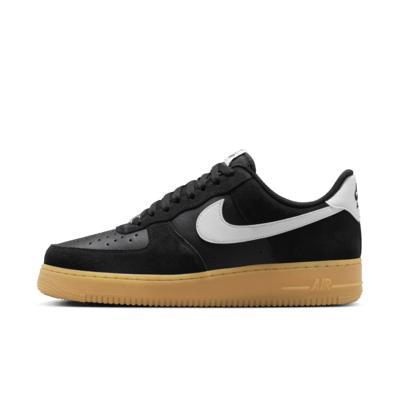 Nike Mens Nike Air Force 1 07 ESS+ - Mens Basketball Shoes Grey/Yellow Product Image