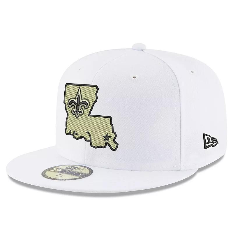 Mens New Era New Orleans Saints Omaha Alternate Logo 59FIFTY Fitted Hat Product Image