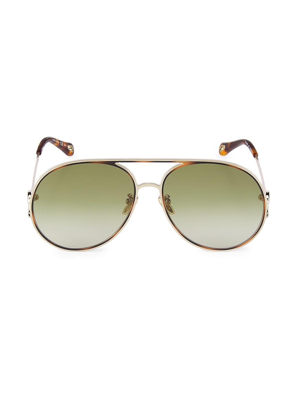 Womens Austine 61MM Pilot Metal Sunglasses Product Image