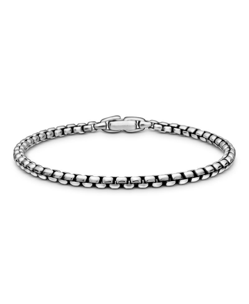 David Yurman Mens Box Chain Bracelet in Sterling Silver, 4mm Product Image