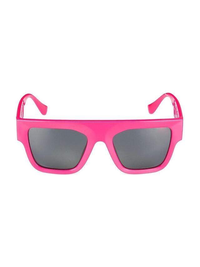 Mens 53MM Plastic Rectangular Sunglasses Product Image