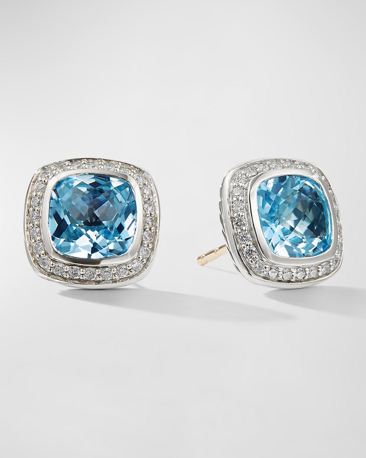 Womens Albion Earrings with Gemstone & Diamonds Product Image