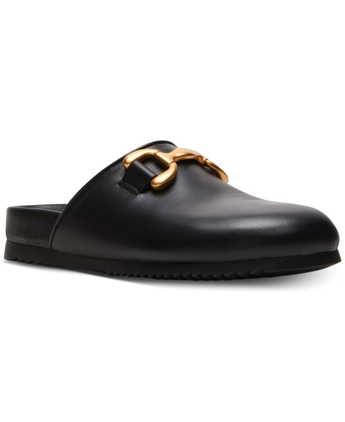 Steve Madden Womens Masin Slip-On Buckle Clog Flats Product Image