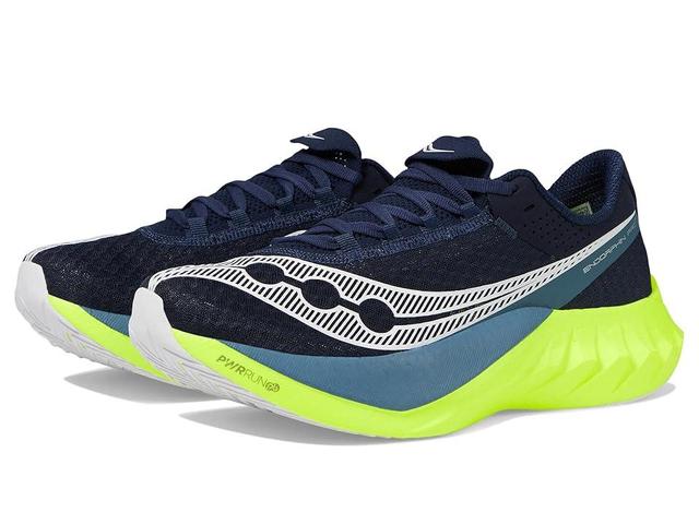 Saucony Endorphin Pro 4 (Navy/Citron) Men's Shoes Product Image