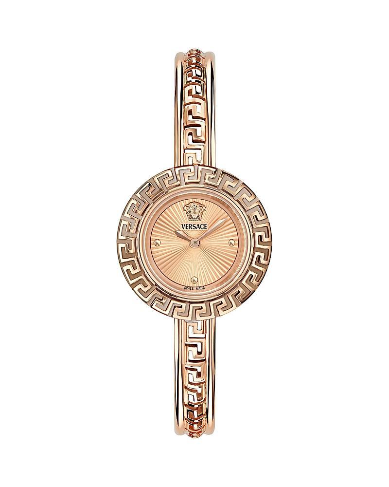 Versace Womens Swiss Rose Gold Ion Plated Stainless Steel Bangle Bracelet Watch 28mm Product Image