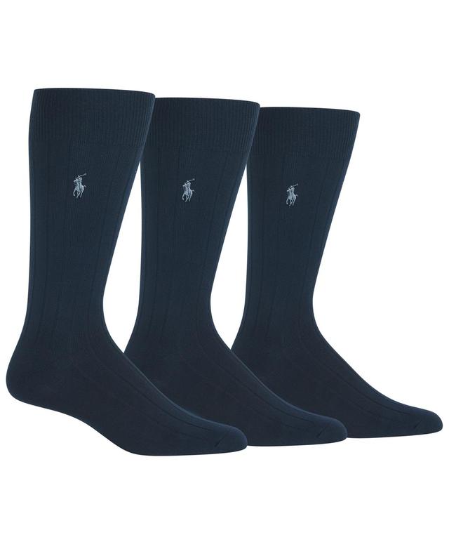 Polo Ralph Lauren Mens 3-Pk. Supersoft Rib Dress Socks Product Image