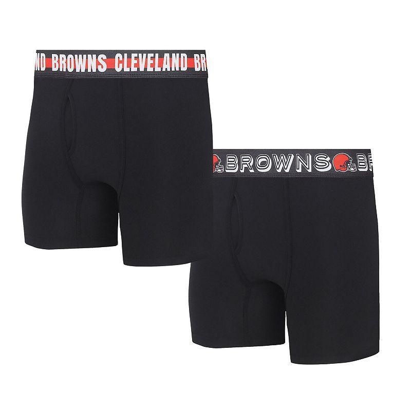 Mens Concepts Sport Cleveland Browns Gauge Knit Boxer Brief Two-Pack Product Image