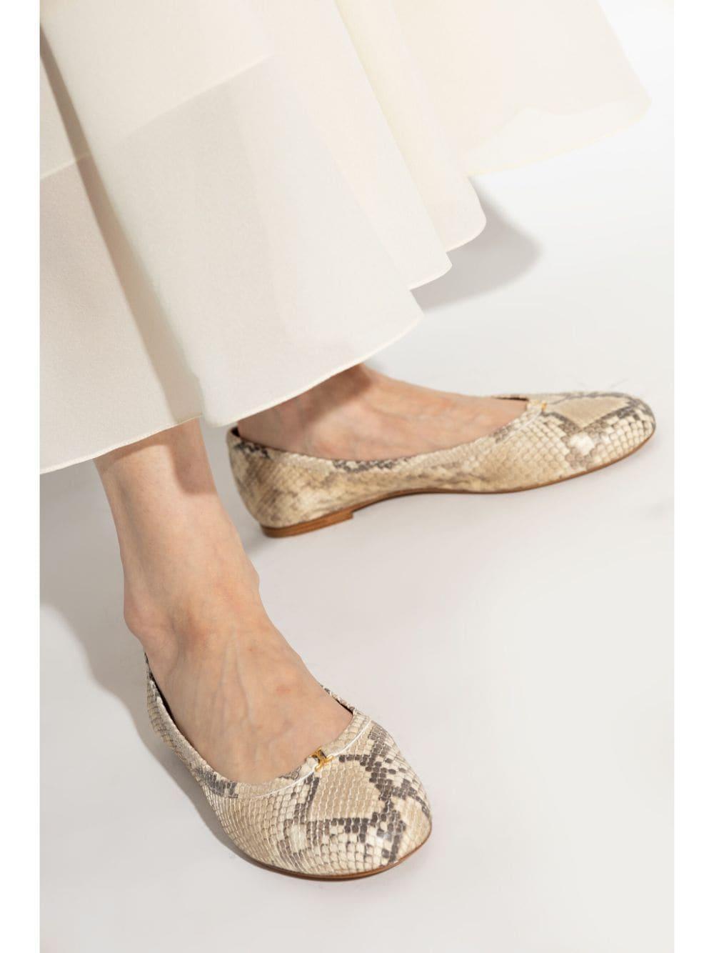 Marcie Ballet Pumps In Beige Product Image