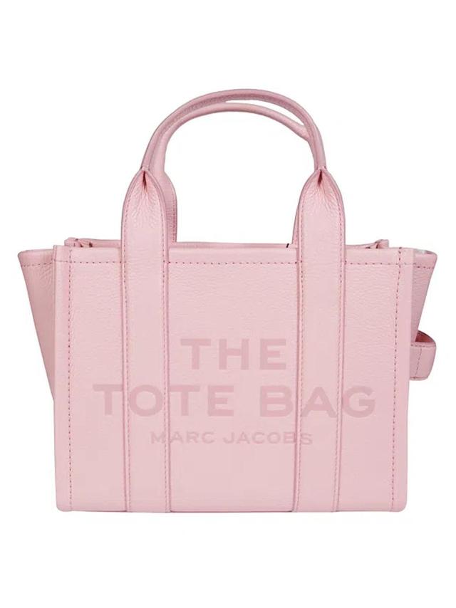 MARC JACOBS The Medium Tote Leather In Pink Product Image