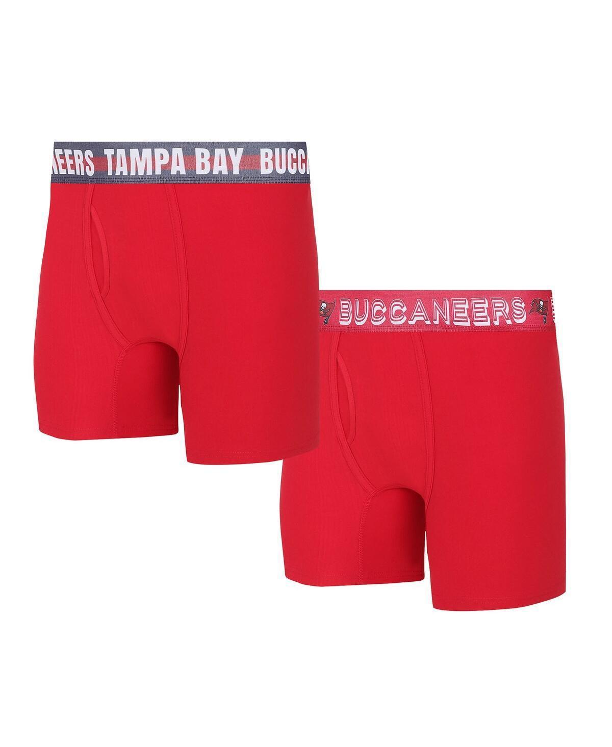 Mens Concepts Sport Tampa Bay Buccaneers Gauge Knit Boxer Brief Two-Pack Product Image