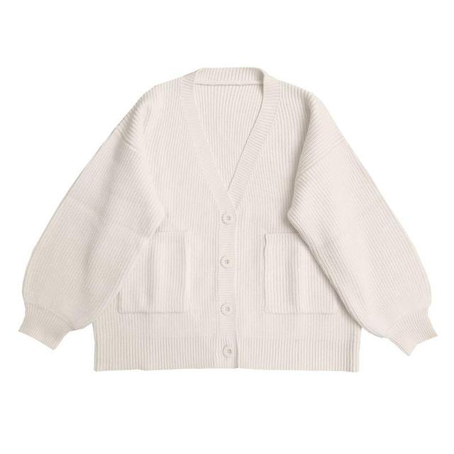 Long Sleeve V-Neck Oversized Cardigan Product Image