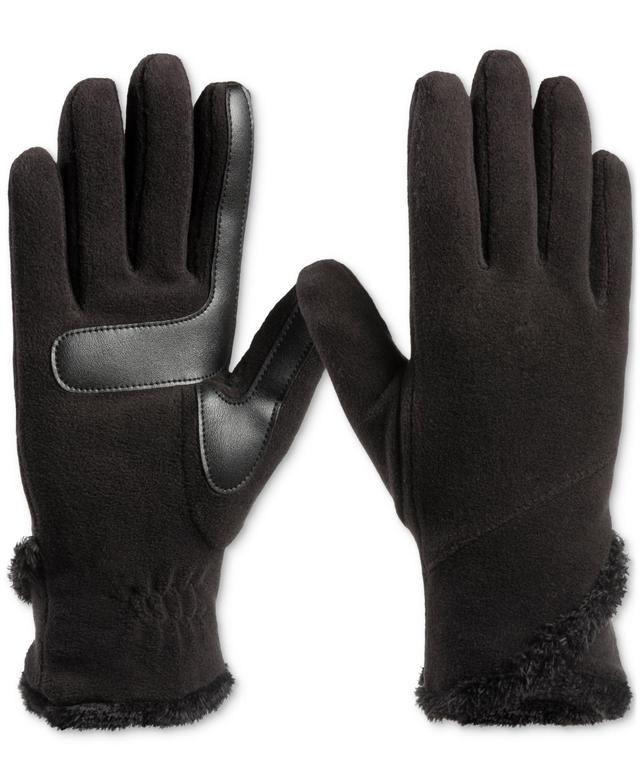 Isotoner Signature Womens Stretch Fleece Overlap Water-Repellent Gloves Product Image