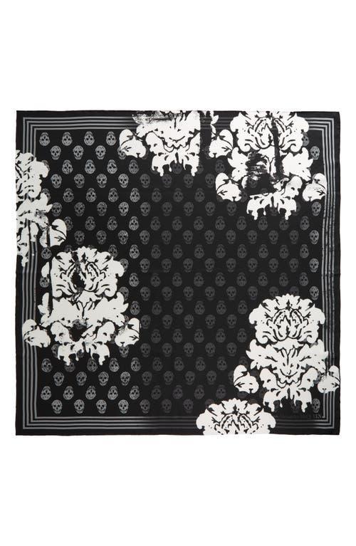 Womens Fo Bleach Damask Silk Scarf Product Image