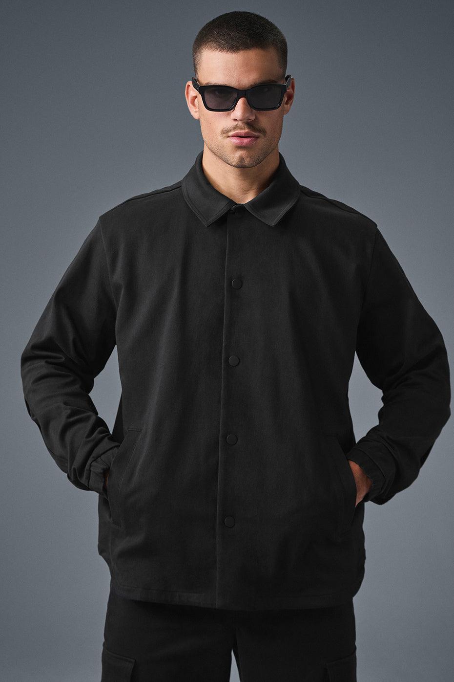 Edition Sueded Jacket - Black Male Product Image