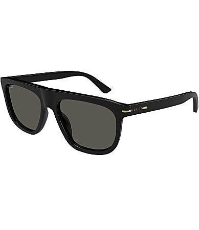 Gucci Mens GG Line 56mm Square Sunglasses Product Image