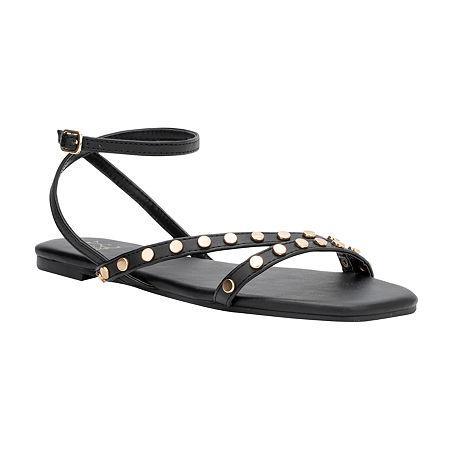 New York & Company Farra Womens Studded Sandals Black Product Image