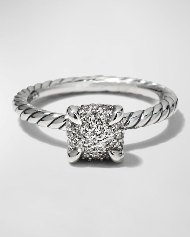 Womens Petite Chatelaine Ring with Full Pav Diamonds Product Image