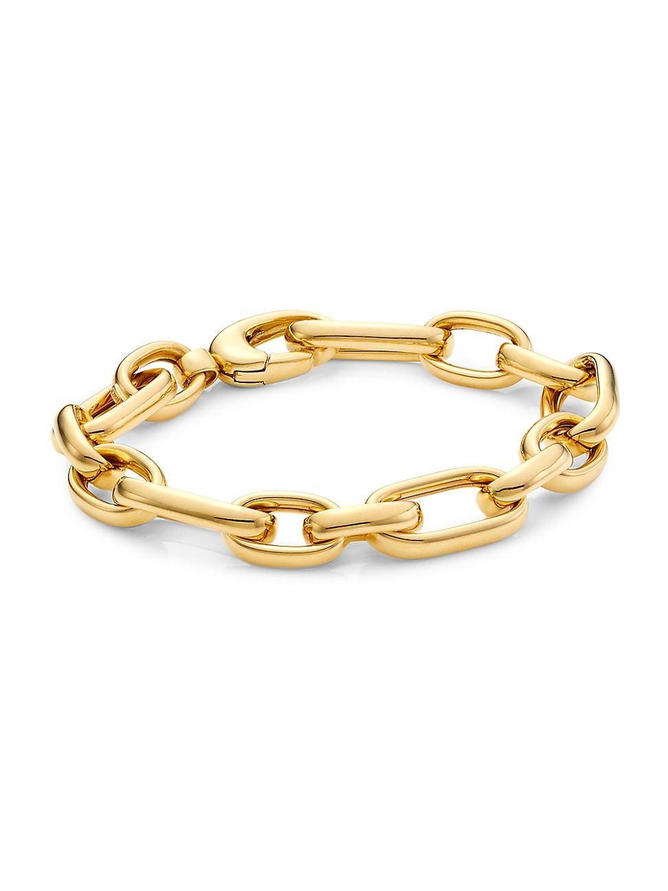 Womens 14K Gold Mixed-Link Bracelet Product Image