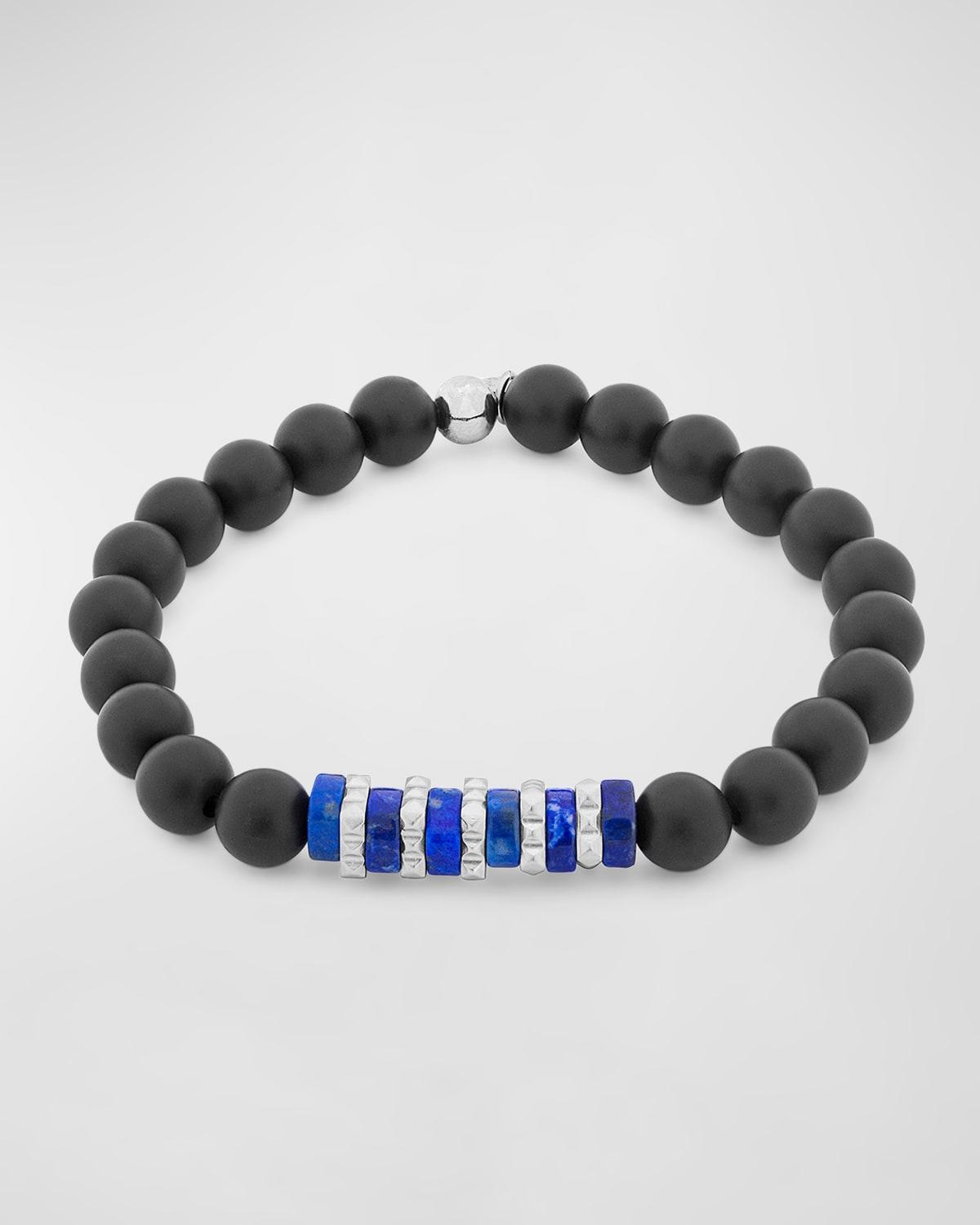 Mens Sodalite Beaded Bracelet, M Product Image