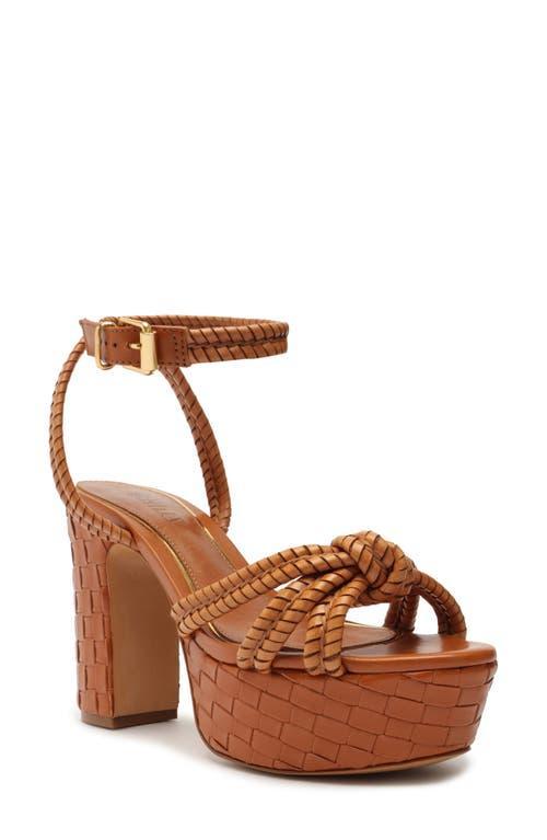 Schutz Womens Kathleen Knotted Ankle Strap Platform Sandals Product Image